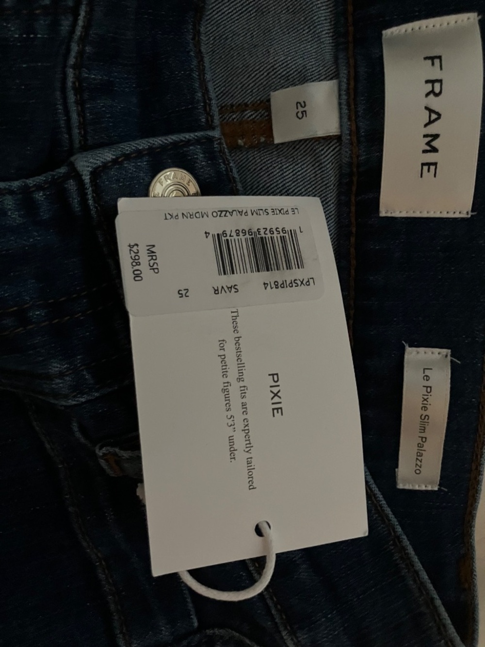 Frame’s Le PIxie Slim Palazzo w/Modernist Pocket - Picture 8 of 9